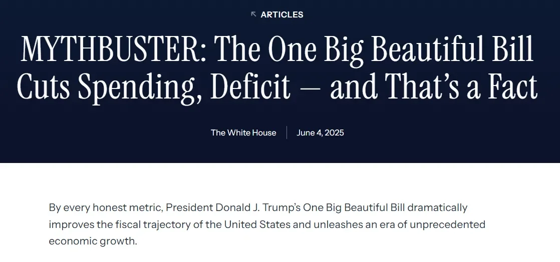 White House Mythbuster Statement